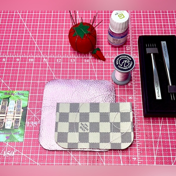 💓 damier azure small wallet Handmade - Picture 14 of 16